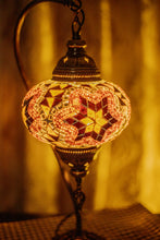 Load image into Gallery viewer, Copper Filigree Authentic Swan Neck Table Lamp Yellow/Brown