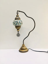 Load image into Gallery viewer, Copper Filigree Table Lamp -  Green Mosaic