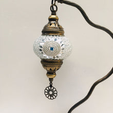 Load image into Gallery viewer, Copper Filigree Table Lamp -  White Star