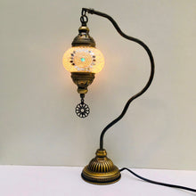 Load image into Gallery viewer, Copper Filigree Table Lamp -  White Star