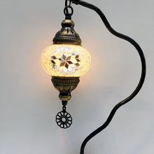 Load image into Gallery viewer, Copper Filigree Table Lamp -  White Starburst