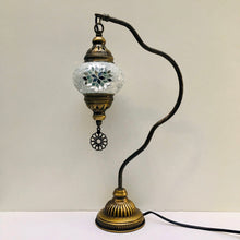 Load image into Gallery viewer, Copper Filigree Table Lamp -  White Starburst
