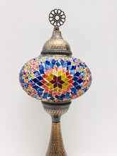 Load image into Gallery viewer, Filigree Mosaic Table Lamp - Psychedelic Star