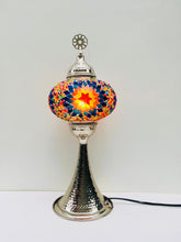 Load image into Gallery viewer, Filigree Mosaic Table Lamp - Psychedelic Star