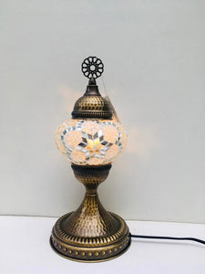 Filigree Mosaic Table Lamp - Yellow Star
