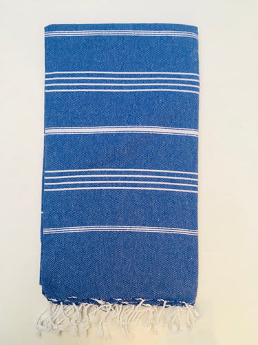 Soft Peshtemal - Turkish Bath/Beach Towel – Blue