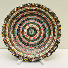 Load image into Gallery viewer, Turkish Hand Painted Ceramic Decorative Plate - Spiral B21