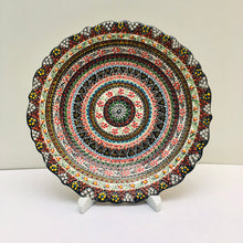 Load image into Gallery viewer, Turkish Hand Painted Ceramic Decorative Plate - Spiral B21