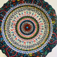 Load image into Gallery viewer, Turkish Hand Painted Ceramic Decorative Plate - Spiral D31
