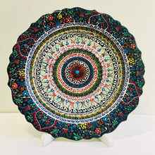 Load image into Gallery viewer, Turkish Hand Painted Ceramic Decorative Plate - Spiral D31