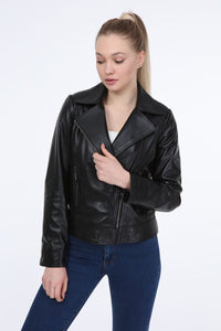 AILE Millie Leather Biker Jacket