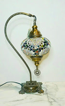 Load image into Gallery viewer, Copper Filigree Authentic Swan Neck Table Lamp - Three Moons
