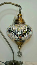 Load image into Gallery viewer, Copper Filigree Authentic Swan Neck Table Lamp - Three Moons