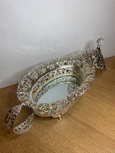 Load image into Gallery viewer, Fine Filigree Oval Sugar Bowl - Silver