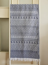 Load image into Gallery viewer, Soft Peshtemal - Turkish Bath/Beach Towel – Double Layer Grecian Navy