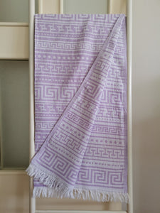 Super Soft Peshtemal - Turkish Bath/Beach Towel – Double Layer Greek Lilac