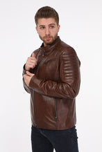 Load image into Gallery viewer, AILE Dustin Leather Jacket