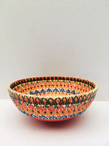 Turkish Hand Painted Ceramic Salad Bowl