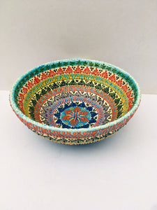 Turkish Hand Painted Ceramic Salad Bowl