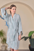 Load image into Gallery viewer, Peshtemal Kimono/ Belted Cover Up - Light Blue