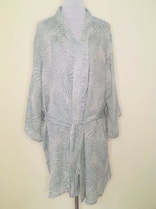 Peshtemal Kimono/ Belted Cover Up - Light Blue