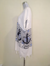Load image into Gallery viewer, Peshtemal Loose Cover Up with Tassel - Anchor design