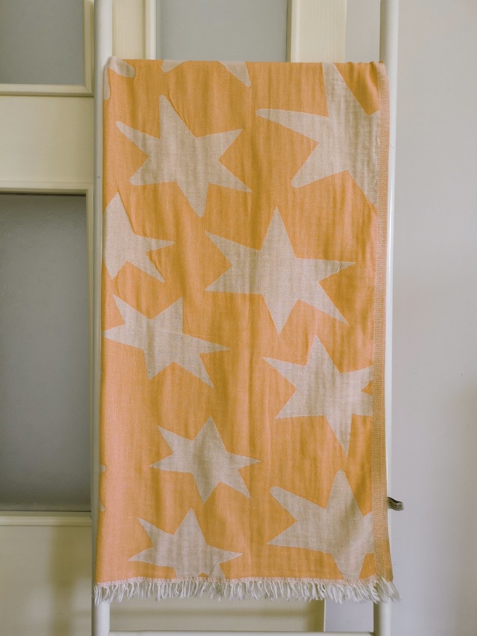 Soft Peshtemal - Turkish Bath/Beach Towel – Double Layer Aztec Yellow Star