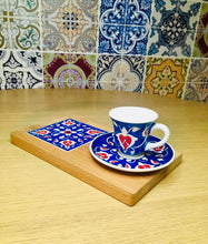 Load image into Gallery viewer, Single Turkish Coffee Cup with Saucer and Tray - Set H