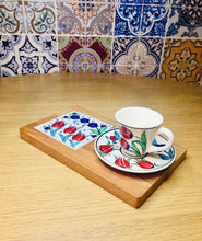 Load image into Gallery viewer, Single Turkish Coffee Cup with Saucer and Tray - Set D