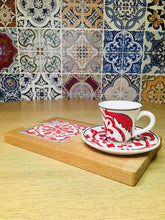 Load image into Gallery viewer, Single Turkish Coffee Cup with Saucer and Tray - Set I