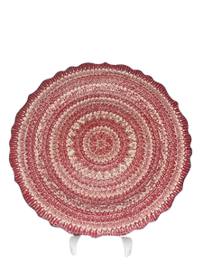 Turkish Hand Painted Ceramic Decorative Plate - Spiral B5
