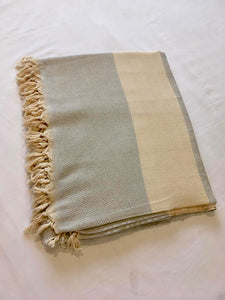 Turkish Blanket/ Sofa Throw/ Bed Cover - Powder Blue