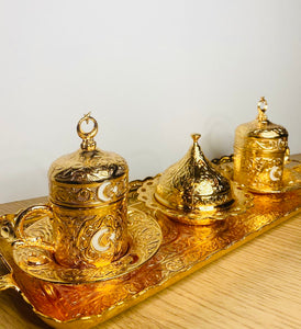 Turkish Coffee Set - Gold
