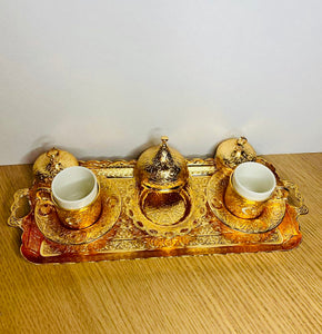 Turkish Coffee Set - Gold