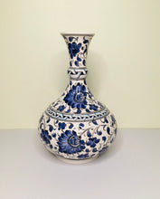 Load image into Gallery viewer, Turkish Decorative Vase - Blue Violets (Medium)