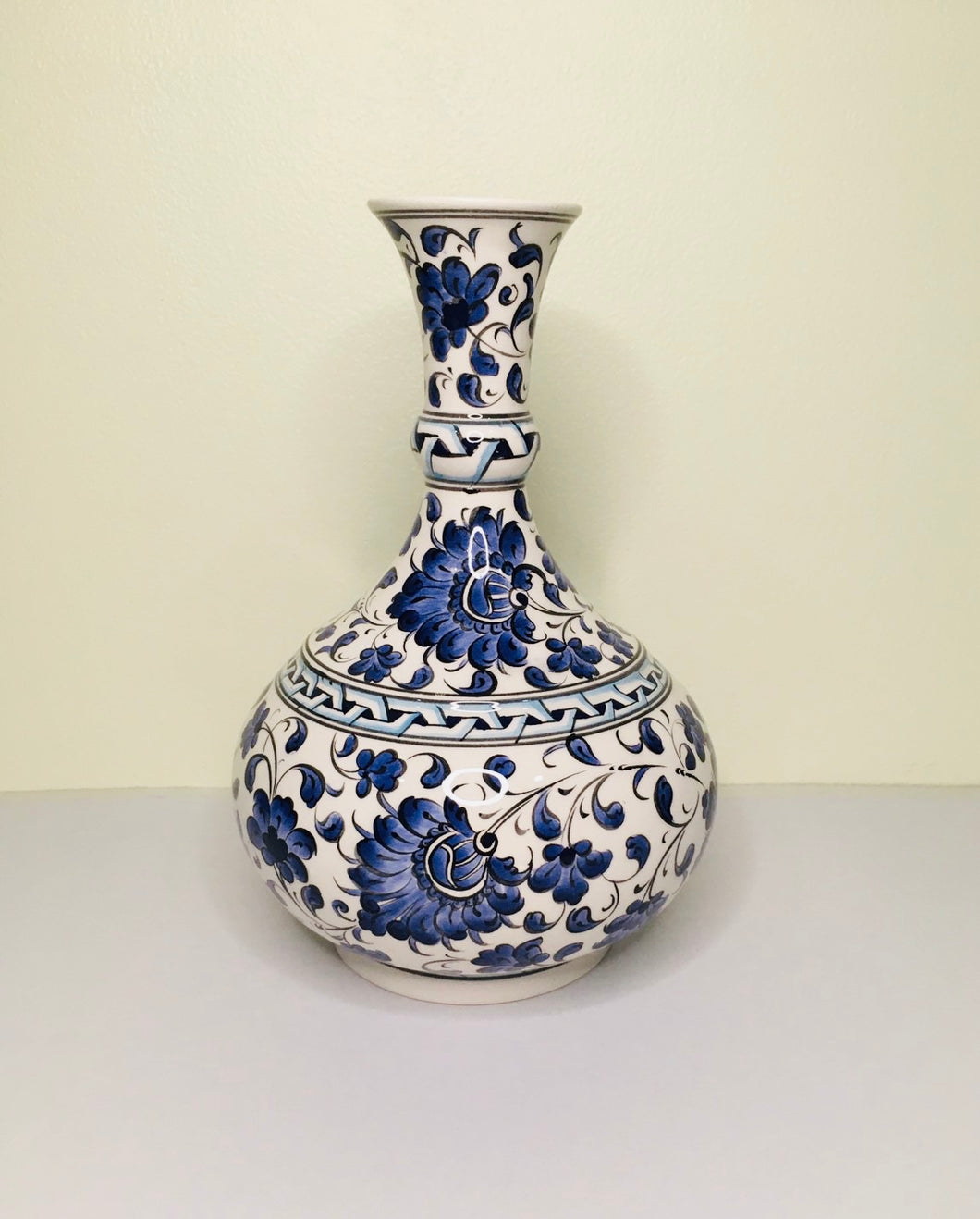 Turkish Decorative Vase - Blue Violets (Medium)