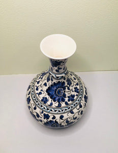 Turkish Decorative Vase - Blue Violets (Medium)