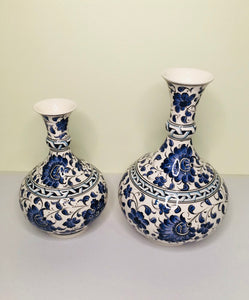 Turkish Decorative Vase - Blue Violets (Big)