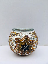 Load image into Gallery viewer, Turkish Glass Mosaic Candle Holder
