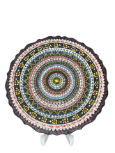 Load image into Gallery viewer, Turkish Hand Painted Ceramic Decorative Plate - Spiral A1
