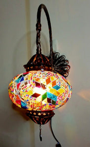 Turkish Mosaic Wall Lamp - Multicolor