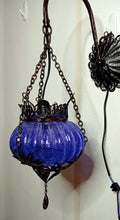Load image into Gallery viewer, Turkish Tinted Glass Wall Lamp - Purple