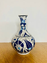 Load image into Gallery viewer, Turkish Decorative Vase - Blue Tulip Small