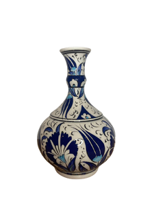 Turkish Decorative Vase - Blue Tulip Small