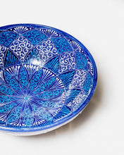 Load image into Gallery viewer, Turkish Hand-Painted Decorative Bowl or Serving Bowl - Blue Lace