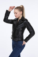 Load image into Gallery viewer, AILE Irene Leather Biker Jacket