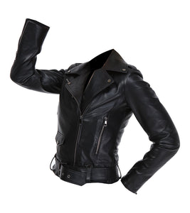 AILE Irene Leather Biker Jacket
