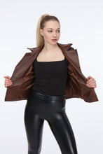 Load image into Gallery viewer, AILE Gladys Leather Biker Jacket