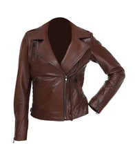 Load image into Gallery viewer, AILE Gladys Leather Biker Jacket