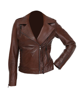AILE Gladys Leather Biker Jacket